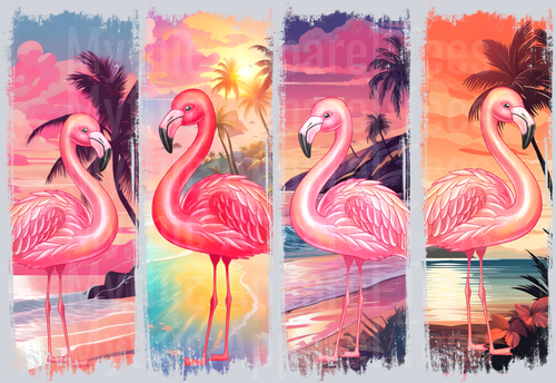 Flamingo Brush stroke DTF Summer Transfers