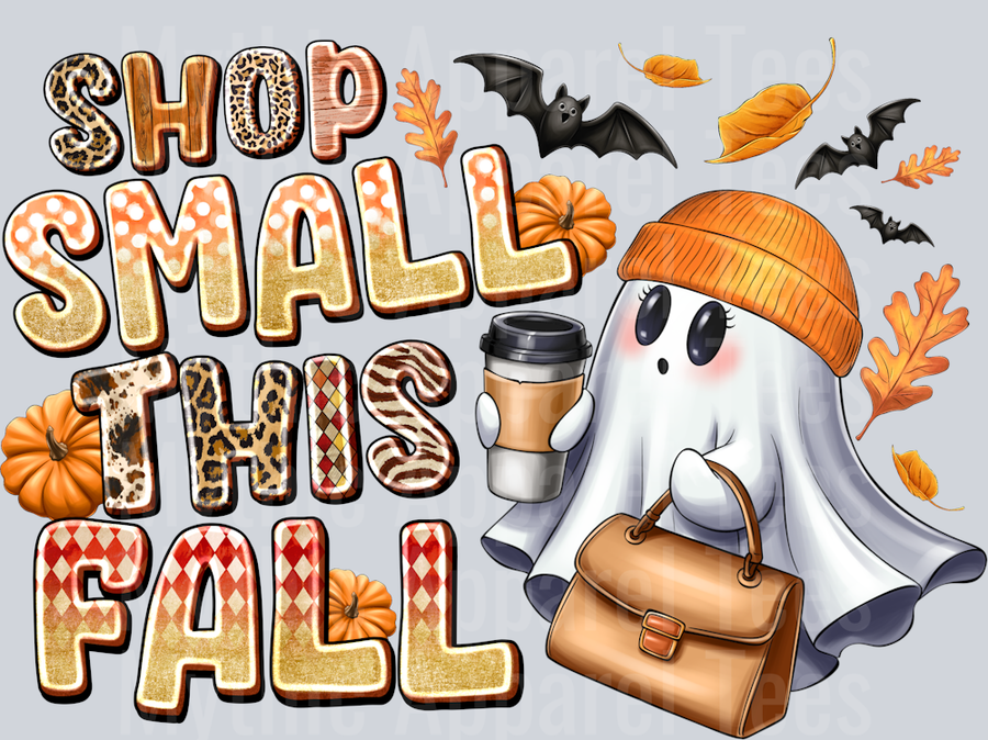 Shop Small This Fall Ghost Fall Season Halloween Small Business