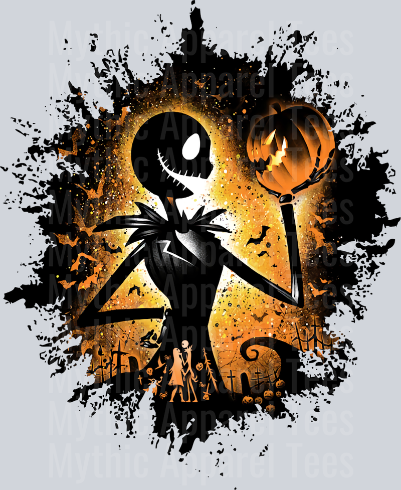 Jack Skellington Disney King Dark Silhouette Color Splash Crystal Ball Vision