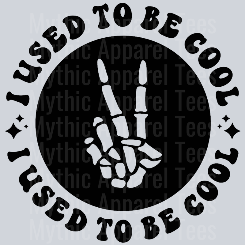 I Used To Be Cool Pocket Design Wavey Retro Style Funny Shirt Design