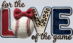 for the Love of the game, Crochet Look Baseball Patch, Baseball Yarn Letters, Sports Fans, Ball, Vintage Style