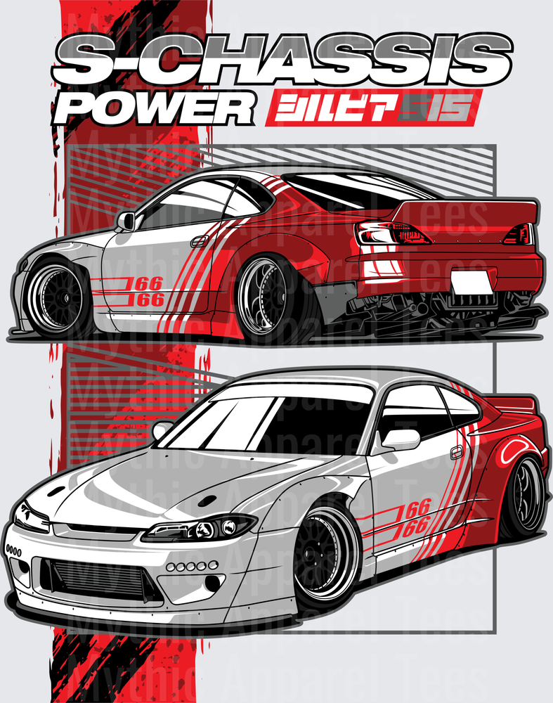 Drifting and Muscle Cars S-Chassis Power Nissan Silvia S15 Duo