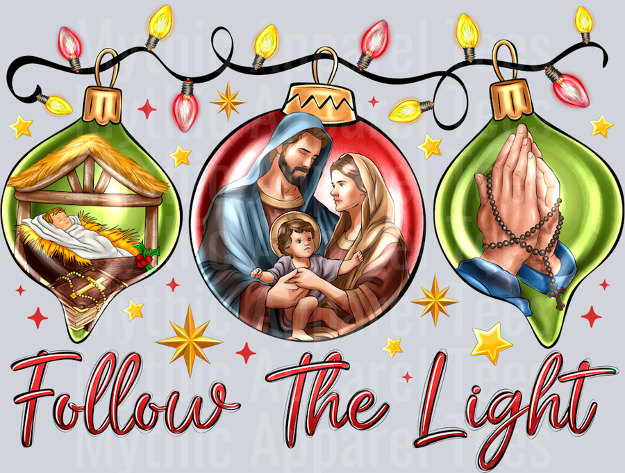 Follow The Light Nativity Religious Christmas