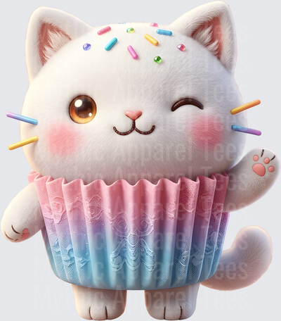 Gabby's Doll House Cupcake Kitty with Rainbow Sprinkles