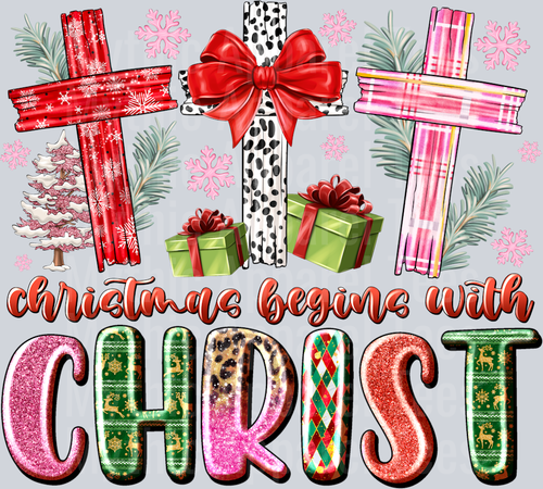 Christmas begins with Christ Religious
