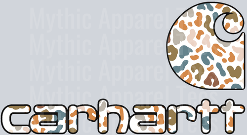 Carhartt Long Cow colorful DTF Carhartt Transfers