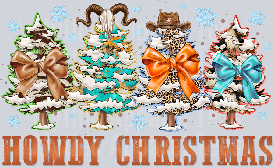 Howdy Christmas Snowy Christmas Tree