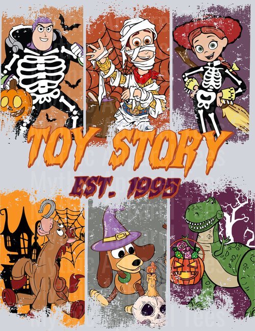 Toy Story Spooky Est 1995 Halloween Design DTF Disney Transfers