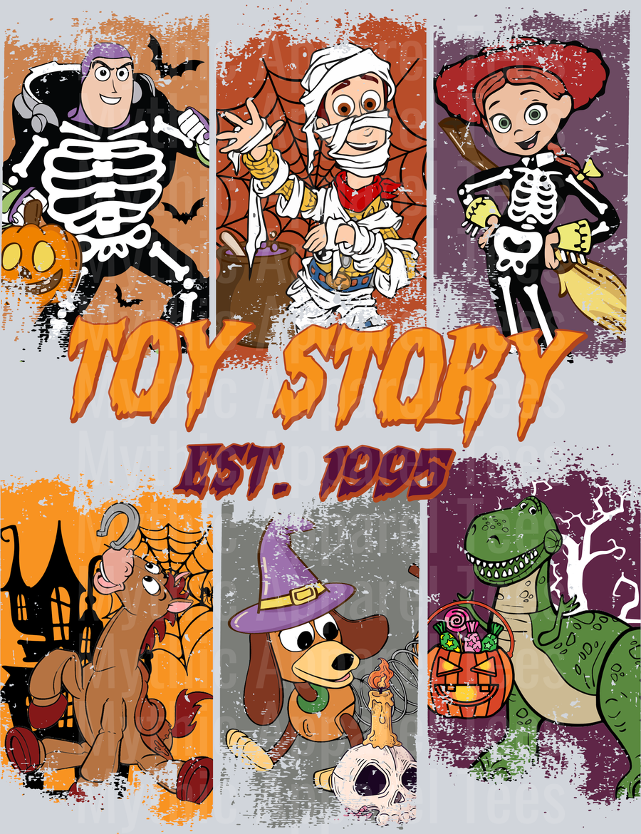 Toy Story Spooky Est 1995 Halloween Design DTF Disney Transfers