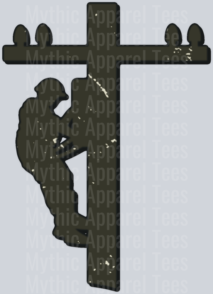 Line wife Pocket DTF Blue Collar Transfers