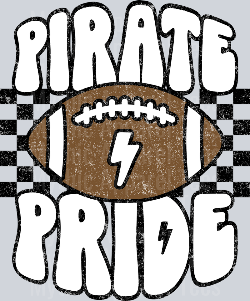 Pirate Pride School Spirit & Sports Football
