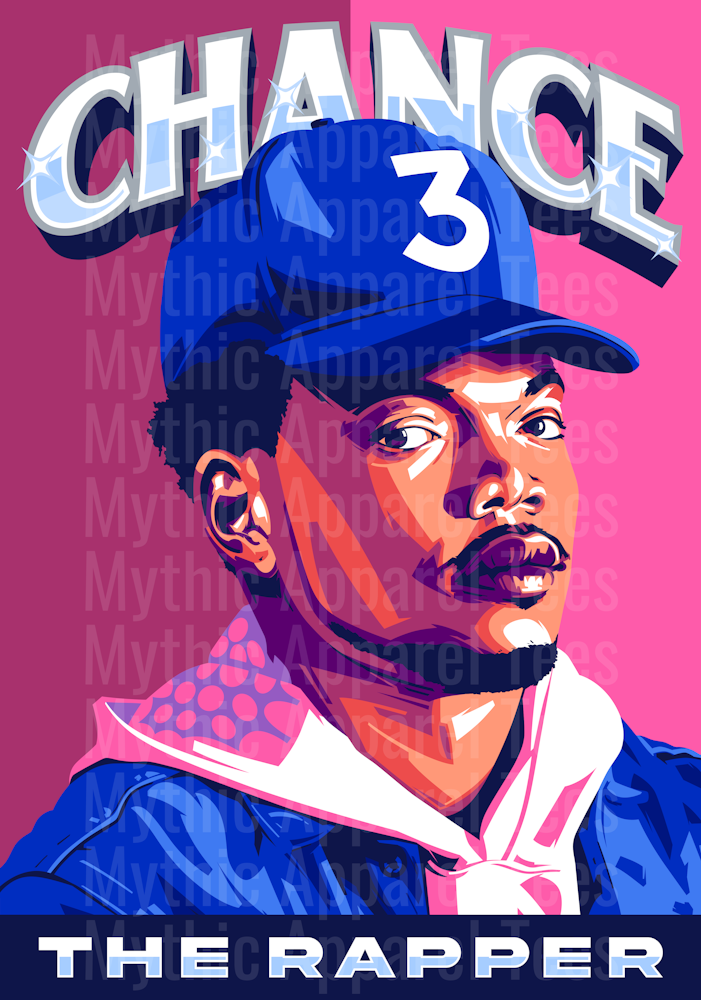 CHANCE Rapper Pop Culture Rap Legend DTF Rapper Transfers
