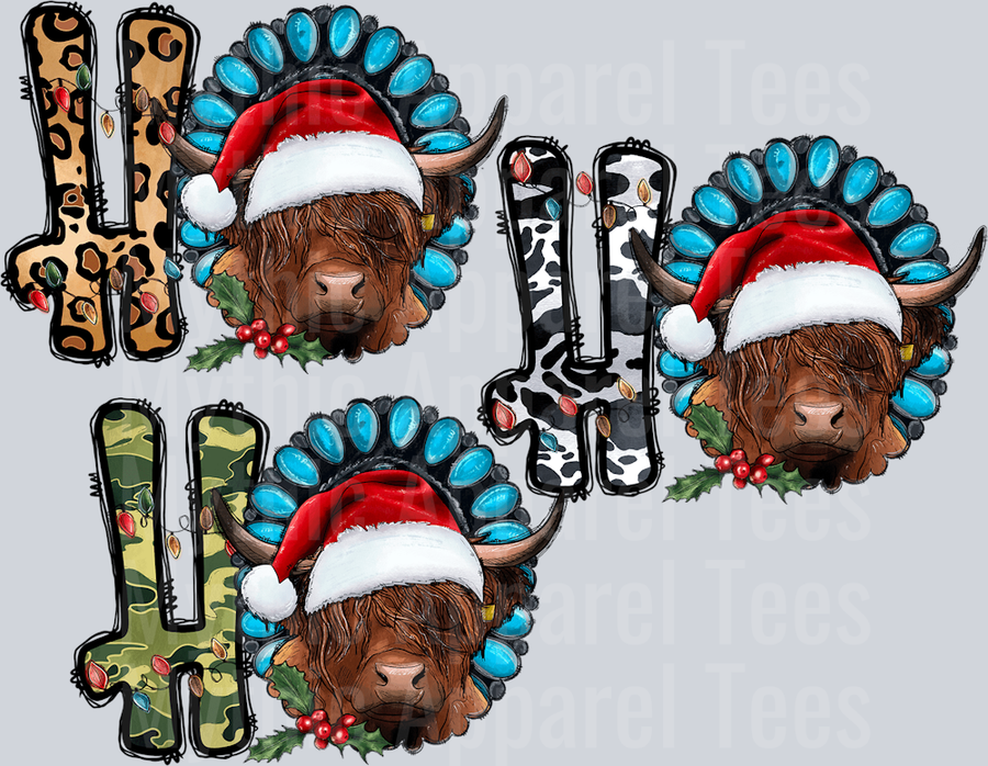 Ho Ho Ho Highland Cow