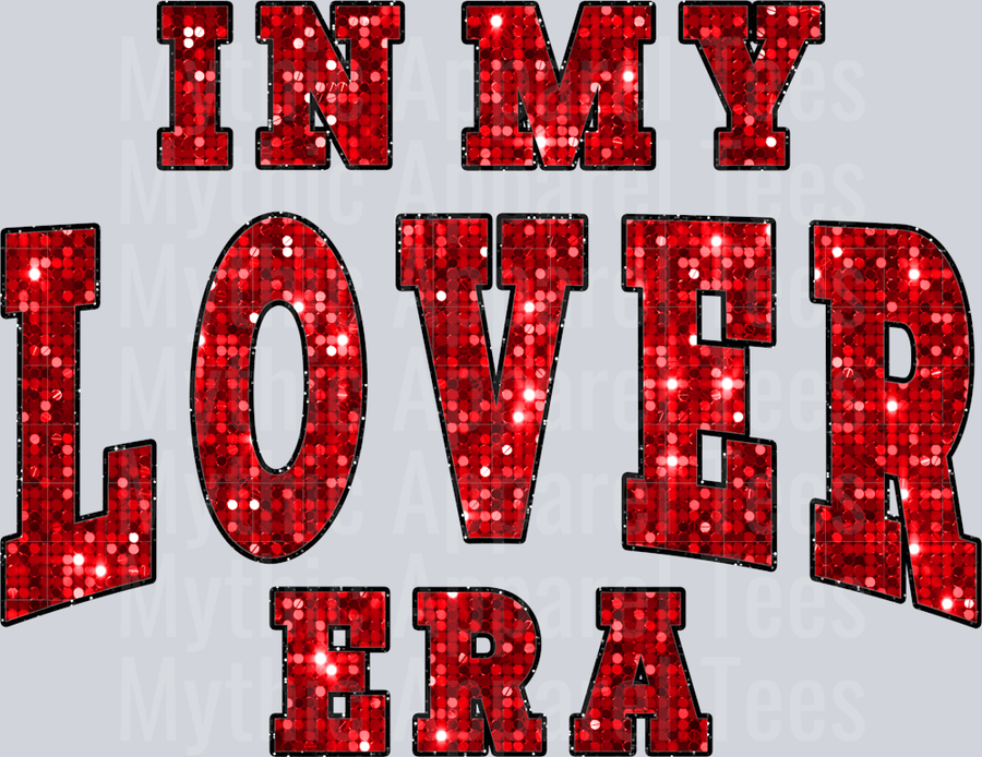 Sequin In My Lover Era Wavy Retro Funny Designs Valentines Day