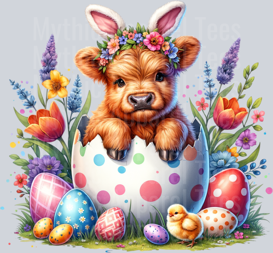 Easter Highland Cow