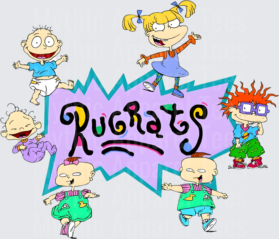 Rug Rats Characters Full Cast Logo Graphic Design