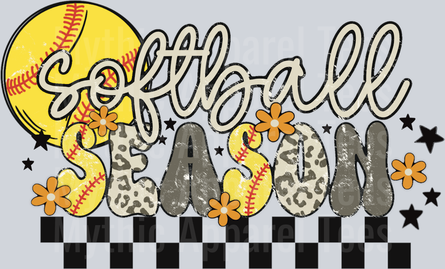 Softball Season DTF Softball Transfers
