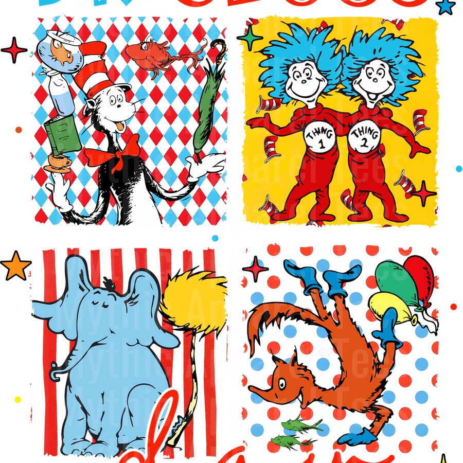 Dr Suess DTF Transfer