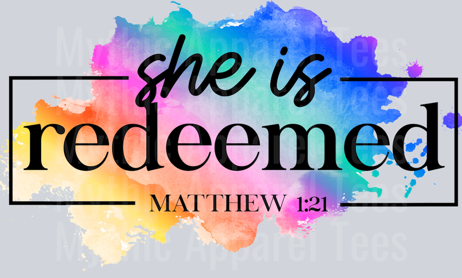 She is Redeemed DTF Religious Transfers