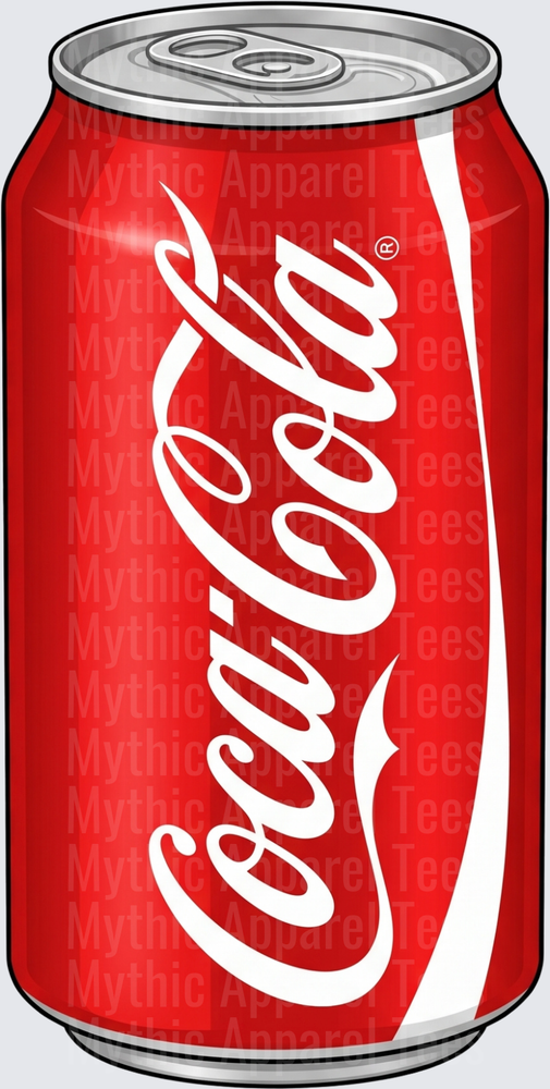 Coke Classic Red Soda Can Illustration