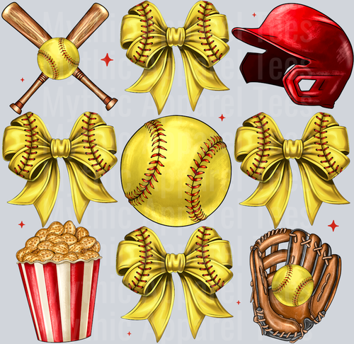 Softball Bow Coquette