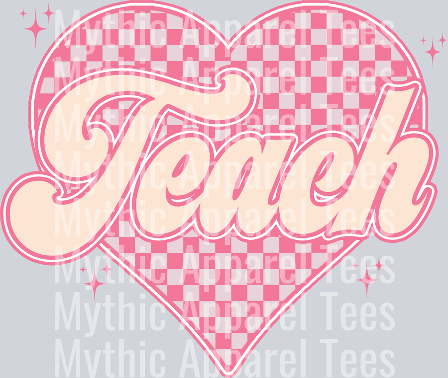 TEACH ON A HEART DTF Teacher Transfers