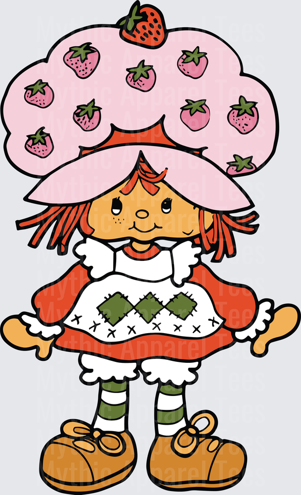 Strawberry Shortcake Classic Retro Character Full Body Art