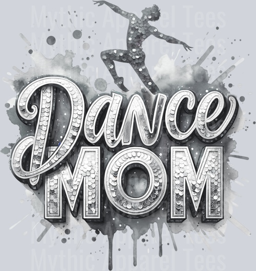 007 Dance Mom Male Dancer Gray DTF Dance Mom Transfers