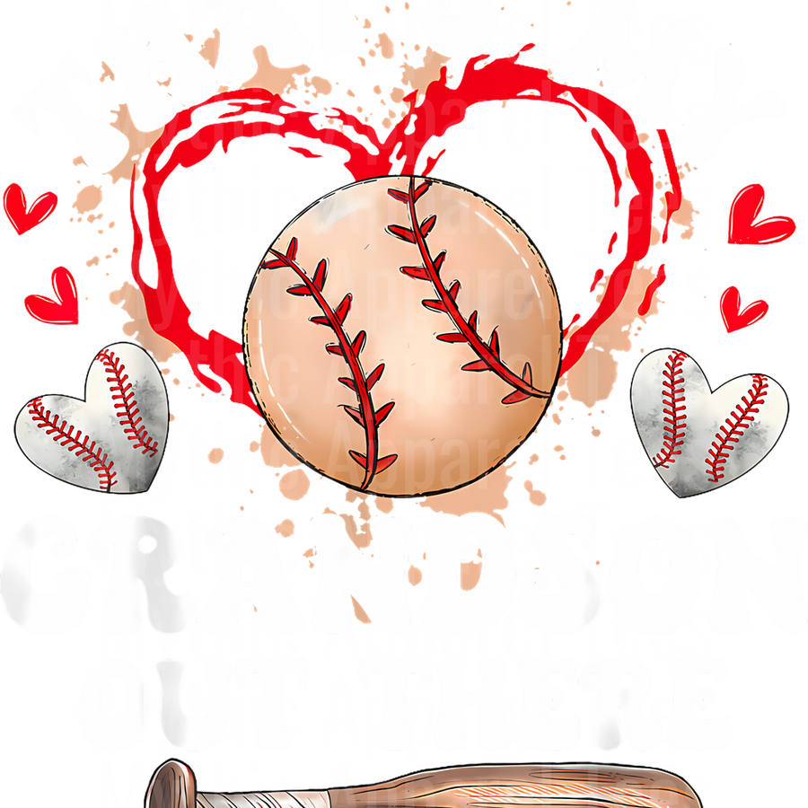 Grandma Grandpa Grandparents Baseball DTF Transfer