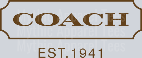 Coach EST. 1941 DTF Coach Transfers