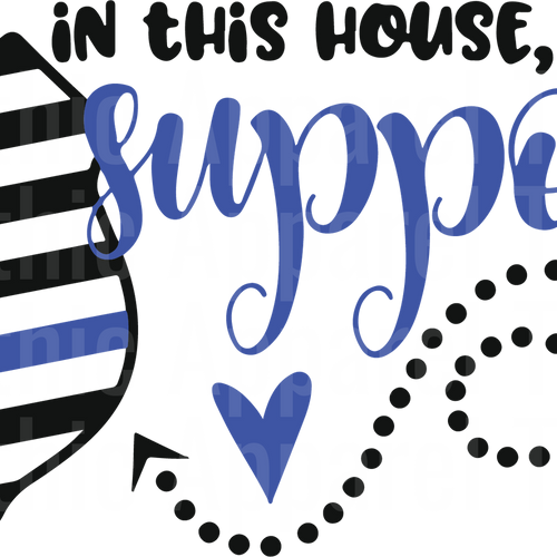 Police Officer Blue Line Back The Blue Transfers