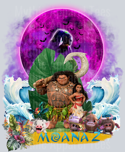 Moana 2 Movie Poster Disney Moana DTF Moana Transfers
