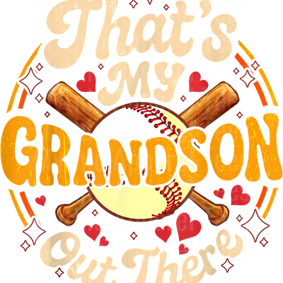 Grandma Grandpa Grandparents Baseball DTF Transfer