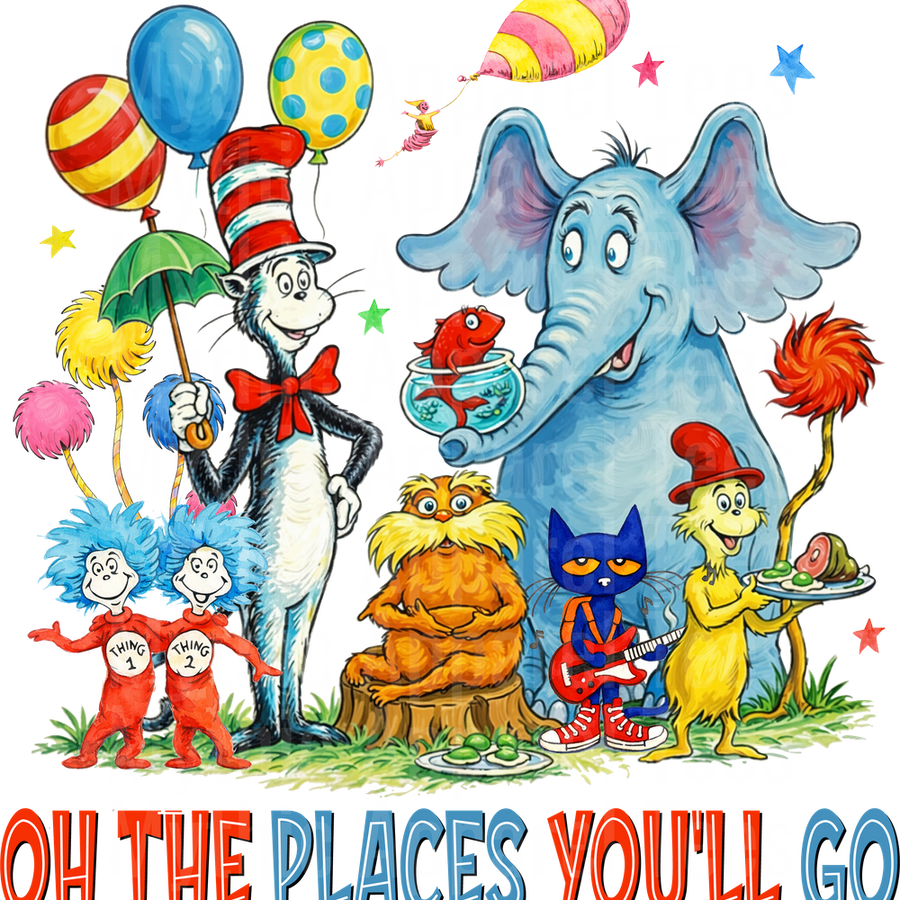 Dr Suess DTF Transfer