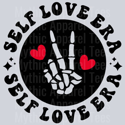 In My Self Love Era Pocket Design Valentines Day Wavy Retro Funny Designs