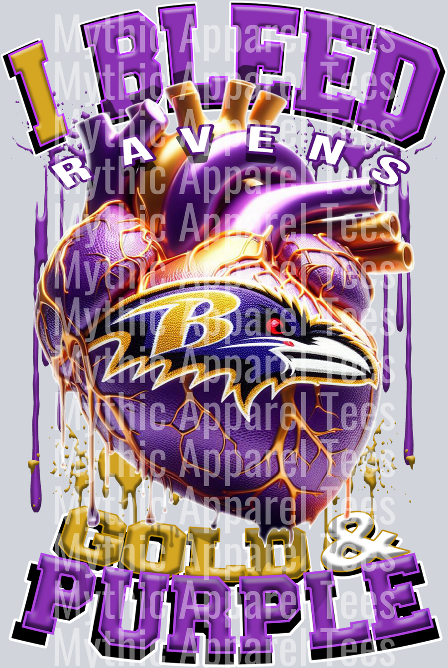Ravens I bleed Gold and Purple