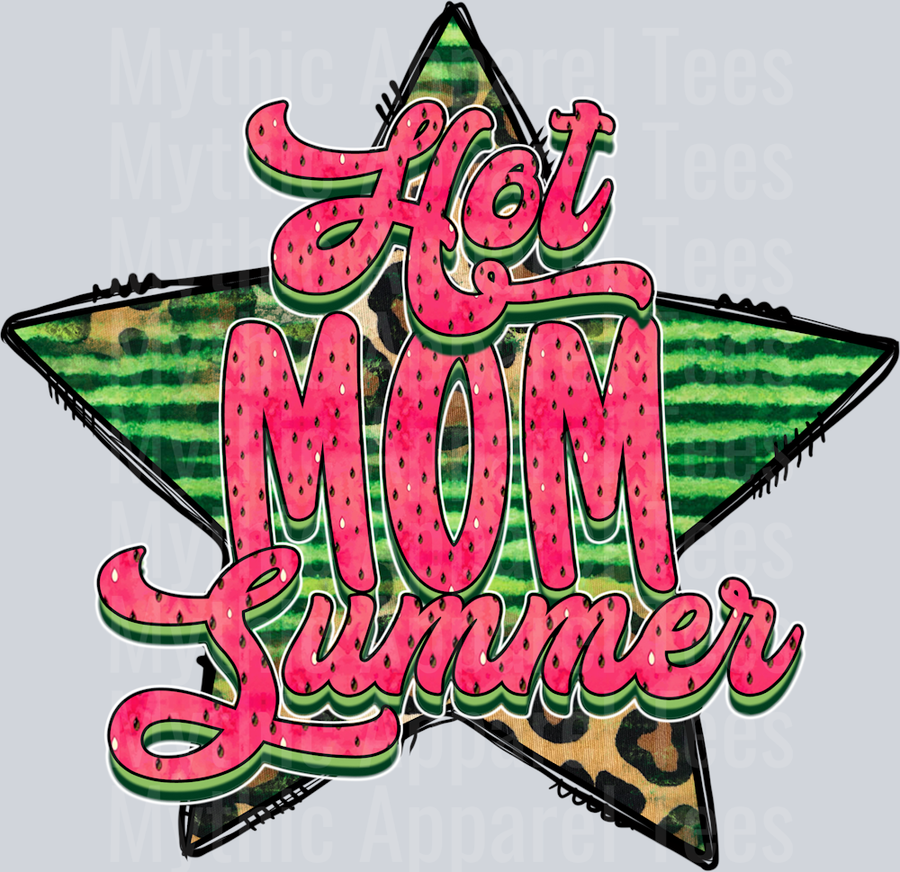 Hot Mom Summer Watermelon Leopard