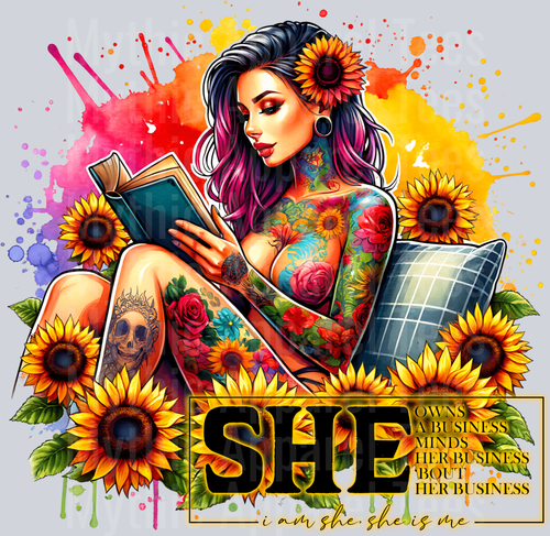 She owns a business minds her business bout her business she is me DTF Empowerment Transfers