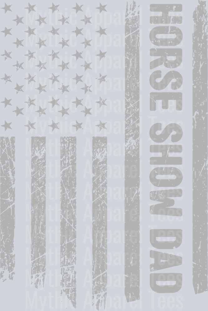 Horse Show Dad Flag 4h DTF Dad Transfers