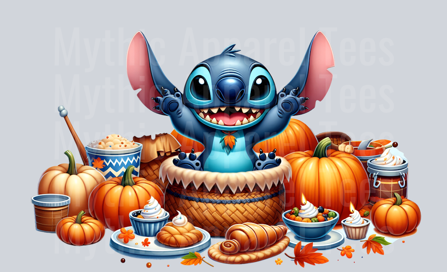Stitch Thanksgiving 12 DTF Stitch Thanksgiving Transfers