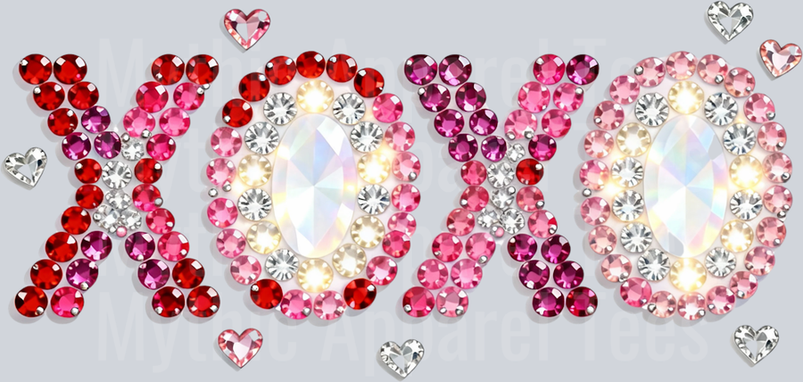 AZ706 Faux Rhinestone Valentines Day