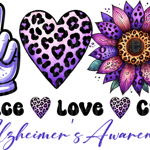 Alzheimer's Awareness DTF Transfer