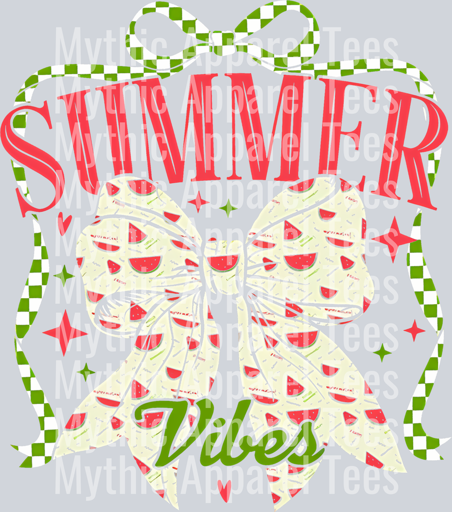 Watermelon Bow Summer Transfer