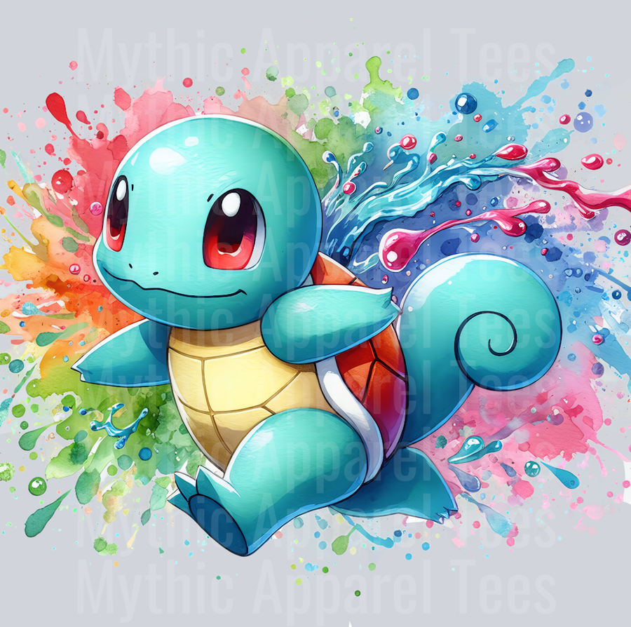 squirtle Color Splash Pokemon Pop Culture