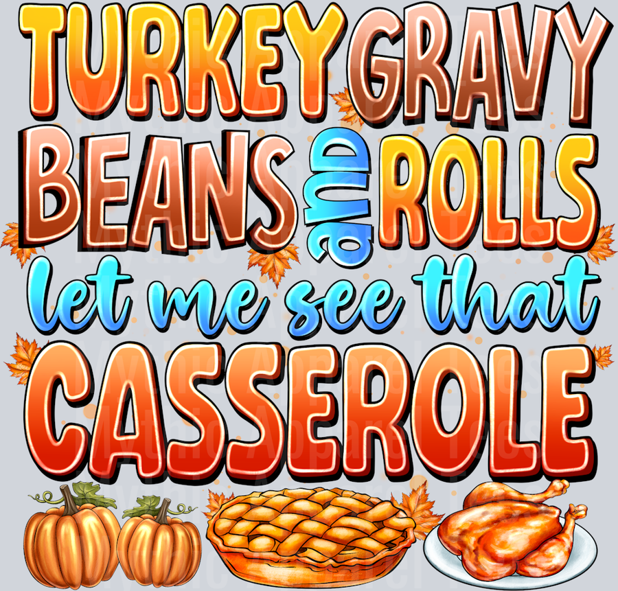 Turkey Gravy Beans and Rolls Let See That Casserole Thanksgiving