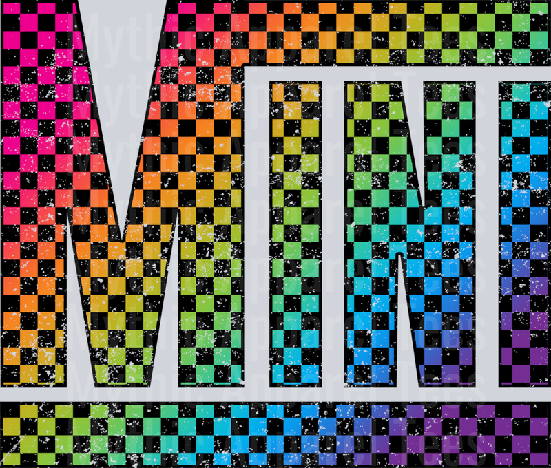 Rainbow Checkered Mini