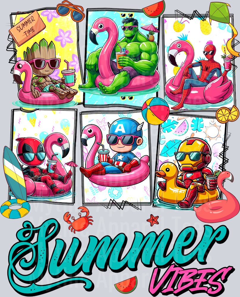Super Hero Summer 3 Marvel Avengers Summer Vibes Disney Superhero
