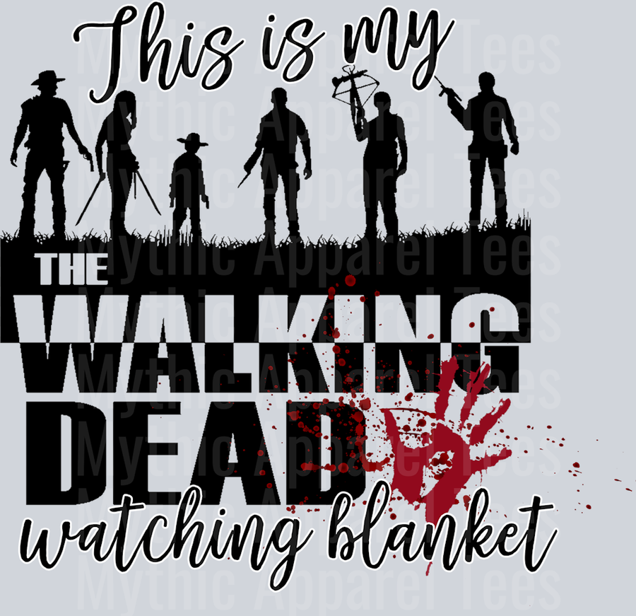 Walking dead Blanket Plain