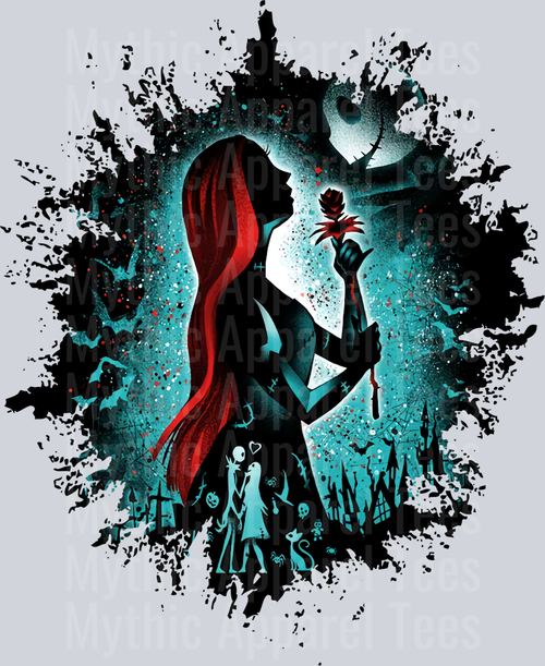 Sally Disney Queen Dark Silhouette Color Splash Crystal Ball Vision