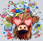 Autism Awareness Puzzle Piece, Highland Cow, Inspirational Designs, Heart Shaped Glasses, Colorful Patterns, Animal Prints, DTF Transfer